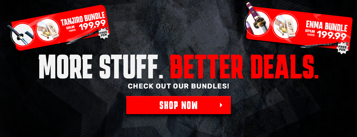 Katana Cleaning Kit & Tanjiro Katana SHARP + FREE Samurai Pen